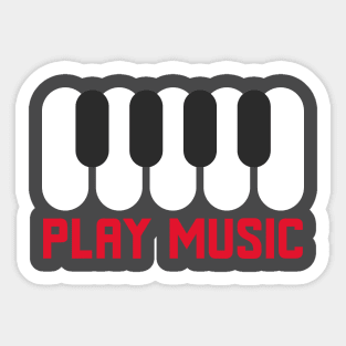 PLAY MUSIC Sticker